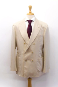NWT $3595 Brunello Cucinelli Men's DB Sport Coat With Logo Buttons 52/ 42US A228