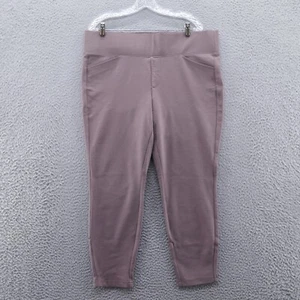 Torrid Womens Pixie Ponte Knit Leggings Size 2X Taupe Gray Pull On NEW - Picture 1 of 15