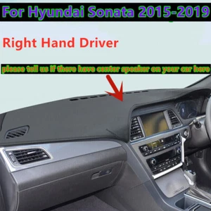 For Hyundai Sonata 2015-2019 Leather Dashboard Dash Cover Protector Mat Pad RHD - Picture 1 of 3