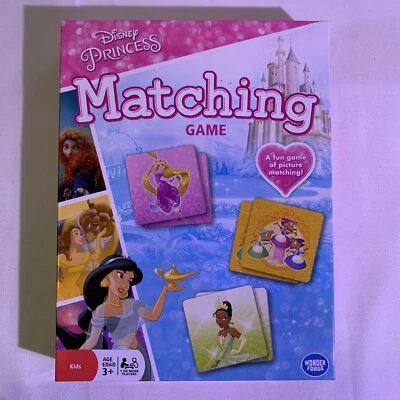 Wonder Forge Disney Princess Matching Game Age 3+ Picture Tiles Memory Pre-owned - Image 1 of 4