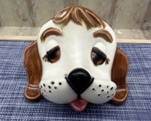Vintage Arnels Hand Painted Ceramic Puppy Dog Eyeglasses Holder Stand Hobbyist - Picture 1 of 6