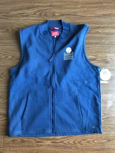 NBA Washington Wizards XL Blue Full Zip Sweater Vest Sportiqe Brand NWT!! - Picture 1 of 4