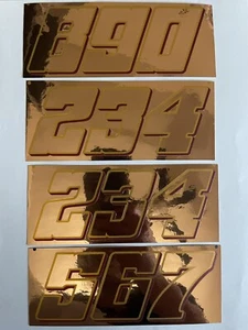 Discounted Chrome Rose Gold W/ Gold & Maroon Numbers 2-9,0   R/c Box L - Picture 1 of 7