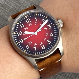 Reloj Hombre Titanio 39mm Piloto NH35A Luz 20ATM Buceo Cristal Zafiro Automático Sólido - Imagen 1 de 7