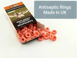 100 anelli castratore antisettici Nettex coda aggancio agnello pecora made in UK - Foto 1 di 5