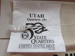 $25 Unopened Mint bag of 2007-P Utah State Quarters - Picture 1 of 3