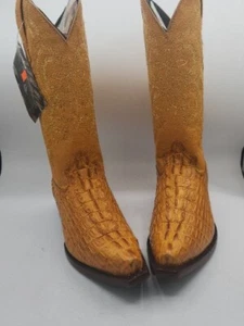 Bottes western cowboy El Señor de los Cielos imprimé caïman cuir véritable 8,5 - Photo 1/5