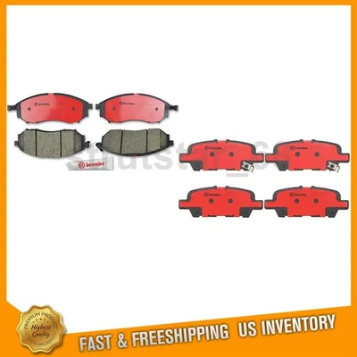 Juego de pastillas de freno de disco Brembo 2 piezas delanteras traseras para Infiniti Ex35 2010-2011 Foto 1 de 4