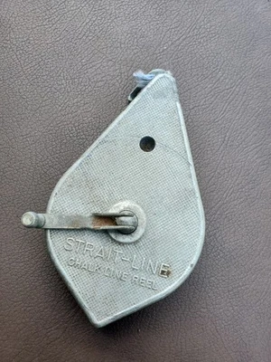 Irwin Straight Line Chalk line reel Metal vintage plumb bob - Image 1 of 3