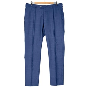 Suit Supply Mid Blue Slim Leg Straight Suit Pants Men's 36 (Suit 42) Super 110s - Picture 1 of 9