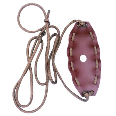 Shepherd Sling Rock Sling Weapon Handmade Leather Throwing Sling Old-Fashioned - Image 1 of 4