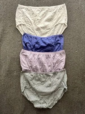 JUST MY SIZE- JMS 4-Pack Soft Comfort Blend 100% Cotton Briefs Multicolor 10 - Image 1 of 4