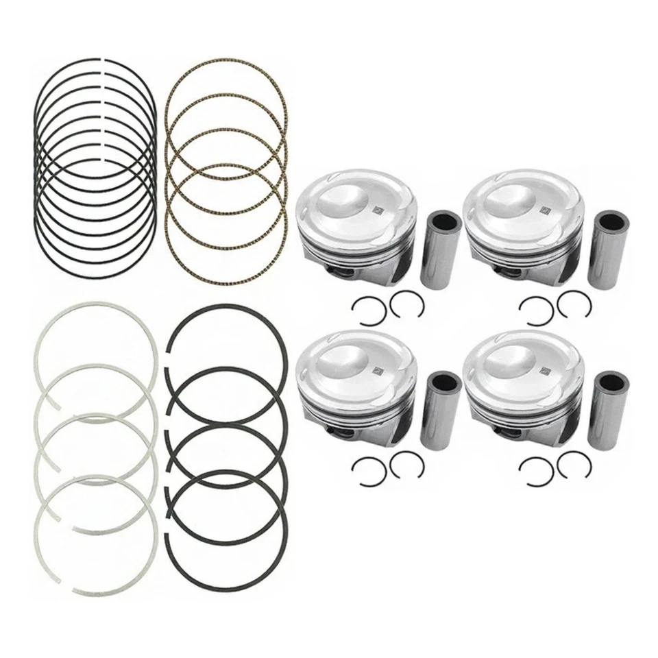 4PCS Piston & Rings STD for EJ7Z-6108-E 2015-2019 Ford Mustang Lincoln MKC 2.3L - Image 1 of 4