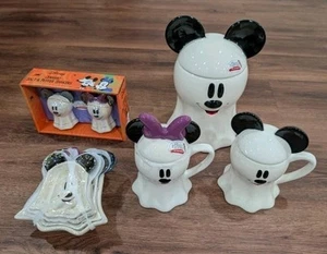 NWT Mickey & Minnie Mouse mugs, canister, salt/pepper shakers, measuring cups - Picture 1 of 1