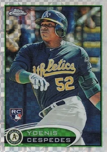 2012 Topps Chrome X-Fractor #180 Yoenis Cespedes RC - Oakland Athletics - Picture 1 of 1
