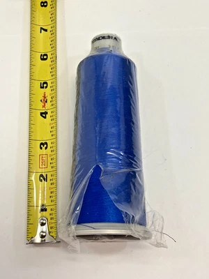 Madeira NEW Embroidery Thread Cone #40 ~ 135x2 ~ 1842 Blue  ~ 5000m - Image 1 of 4