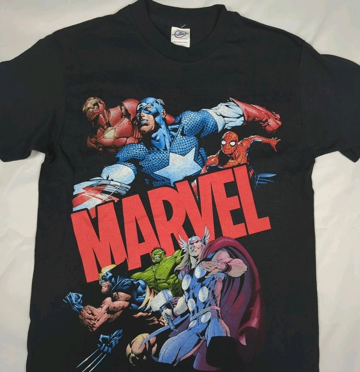 Camiseta Marvel Para Hombre - Diseño Oficial De Superhéroes, Algodón, Color Negro, Talla M