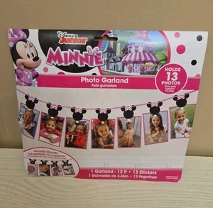 NEW Disney Junior 12’ Minnie Mouse Photo Garland Holds 13 Photos - Picture 1 of 2