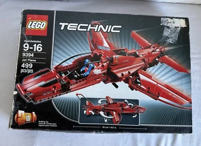 LEGO TECHNIC Jet Plane 9394 Retired Complete 3-in-1 Set Used Box Damage - Image 1 of 4