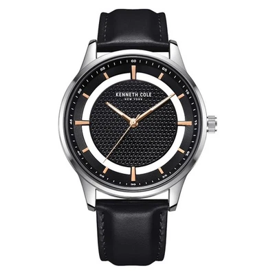 Kenneth Cole New York Men's Transparency Dial Watch Leather Band KCWGA2185503 - Image 1 of 2