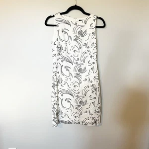 Lauren Ralph Lauren Negro Blanco Lentejuelas Cóctel Cambio Vestido Mujer’s 4 - Imagen 1 de 8
