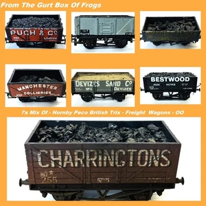 7x Mix Of - Hornby Peco British Trix - Freight  Wagons - OO - Picture 1 of 20