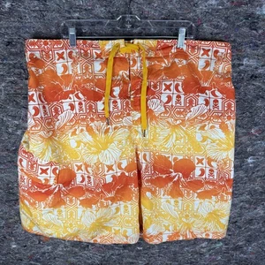 Joe Boxer Badehose Herren 2XL orange gelb Blumen Totenkopf Polyester Boardshorts - Bild 1 von 10
