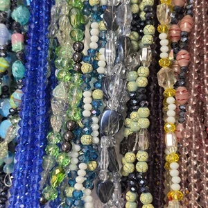 17x Hebras de Cuentas de Vidrio Lote de Cuentas para Hacer Joyas Cuentas de Calidad sin Plástico - Imagen 1 de 24