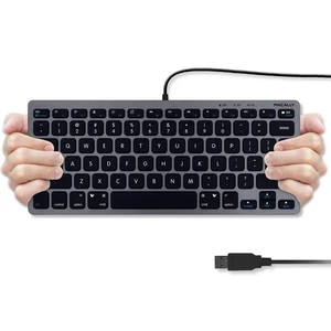 Small USB Wired Keyboard for Mac and Windows - 78 Scissor Keys, 13 Shortcut C... - Picture 1 of 8