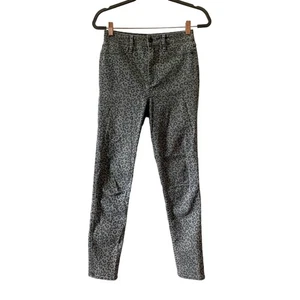 Abercrombie & Fitch Gray High-Waisted Leopard Jeans Size 4 - Picture 1 of 8