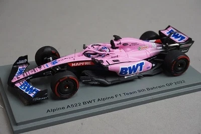 1:43 SPARK S8522 Alpine A522 BWT F1 Team Bahrain GP 2022 #14 Fernando Alonso - Image 1 of 4