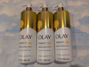 SET (3) OLAY VITAMIN C AUFHELLENDE KÖRPERLOTION 17 FLÜSSIGE UNZEN - Bild 1 von 1