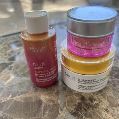 NiA114 Super C Serum Neck Cream & Eye Cream New Lot Of 3 - Image 1 of 4