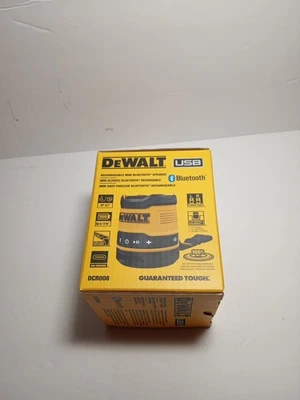 Mini altavoz Bluetooth recargable USB-C DEWALT DCR008 Foto 1 de 4