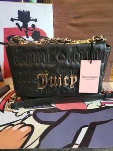 💕Juicy Couture "Say My Name" Flap Crossbody Purse💕 - Picture 1 of 3