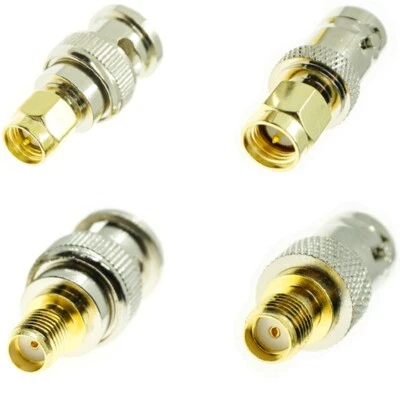 1X SMA to BNC Connectors Male Female Plug Jack RF Coax Coaxial Adapter Converter - Image 1 of 4