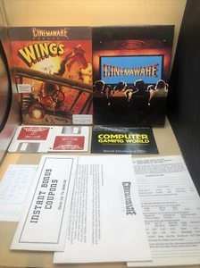 Wings! RARE LIMITED 1990, Cineware, Amiga 512k, Complete In Box - Picture 1 of 12