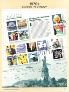 #9943 Celebrate the Century 70s #3189 - Souv. Page - Picture 1 of 1