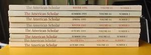 Lot of 8 The American Scholar Magazine 1994-1996 VG B8 - Picture 1 of 2