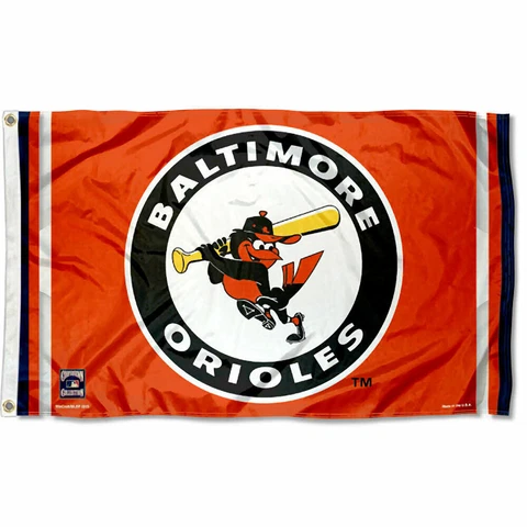 Baltimore Orioles Logo 3x5 Banner Flag Cover