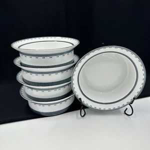 Dansk Gridworks Green lot Of (5) 6 3/4” Rim Cereal Bowl Portugal •PRISTINE• - Picture 1 of 18