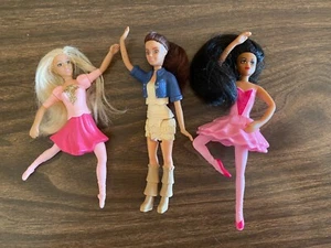 2013 MATTEL Ballerina BARBIE x2 Different & LITDH Doll McDonald's Happy Meal - Picture 1 of 2