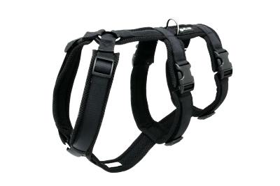 Petlando Sicherheitsgeschirr - schwarz - für ängstliche und unsichere Hunde