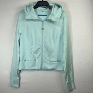 Lululemon Throw Me Over Hoodie 12 Fresh Teal Cropped Zip Jacke Mint 5750AA - Bild 1 von 14