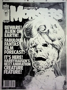 Berühmte Monster von Filmland #169 Verlag Basil Gogos Cover Proof 1980 #WA - Bild 1 von 2
