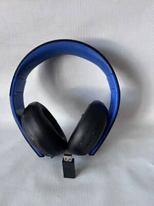 Sony PlayStation PS4 Gold Wireless Headset CECHYA-0083 With Dongle Tested - Picture 1 of 8