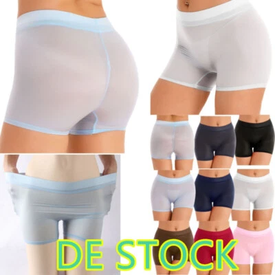 DE~Damen Durchsichtig Shorts Slips Bikinishorts Unterwäsche Unterhosen Trunk - Bild 1 von 3
