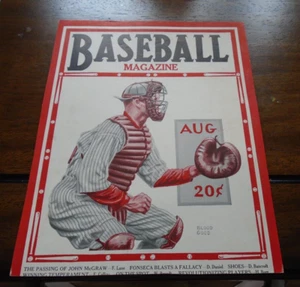 BASEBALL Magazine  front cover page and inside photo Hack Wilson /Lefty O'Doul - Picture 1 of 2