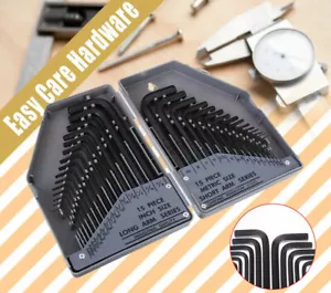 30 pc pcs Hex Key Metric and Imperial Allen Alan Allan Key Set Tools Kit CRV NEW - Picture 1 of 12
