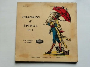 CHANSONS D'EPINAL / Mary Alain & Jack Say 7" EP 1958 PLATTENBUCH DECCA 450.809 - Bild 1 von 7